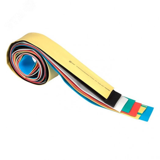 Набор ТУТ нг 7 цветов по 7шт. разного диаметра    (10/5, 12/6, 16/8, 20/10, 25/12,5, 30/15, 40/20)  1м. EKF PROxima