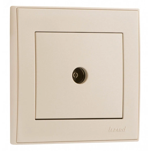 Розетка RAIN ТВ проходная жемчужно-белый перламутр