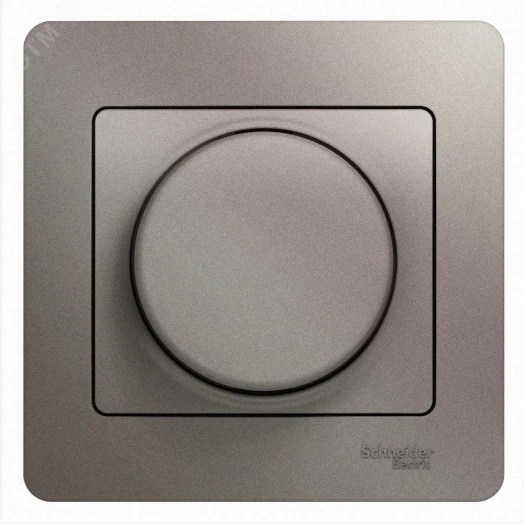 GLOSSA светорегулятор (диммер) поворотный 300Вт в сборе платина