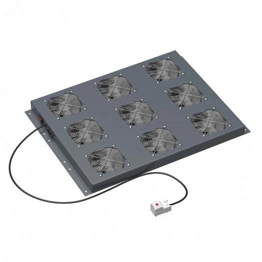 Модуль потолочный вентиляторный с термостатом 9 вентиляторов для крыши