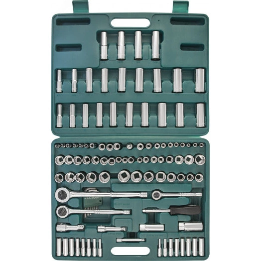 Набор инструмента универсальный 1/4'', 3/8'' и 1/2''DR, 107 предметов