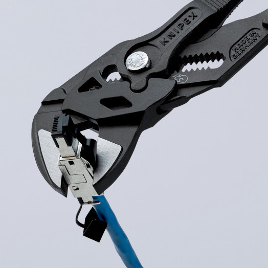 Клещи переставныеавные - гаечный ключ 52 мм (2) L-250 мм Cr-V серые 2-компонентные рукоятки KN-8602250