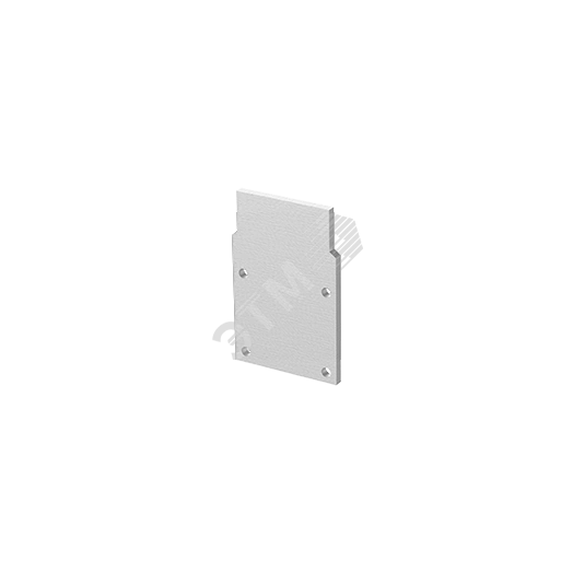 Торцевая крышка для профиля 2000х35х35мм цвет металлик глухая 10 шт в упаковке