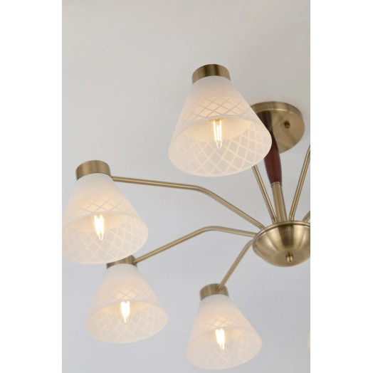 Люстра  Rivoli Meta 2058-308 8 х Е27 40 Вт классика