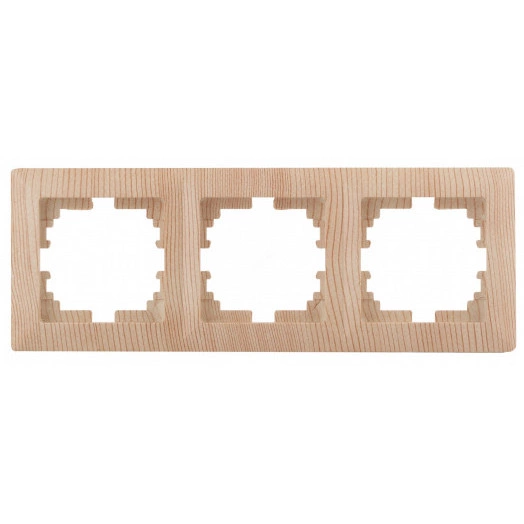 Рамка на 3 поста, СУ, Solo, сосна, 4-503-11