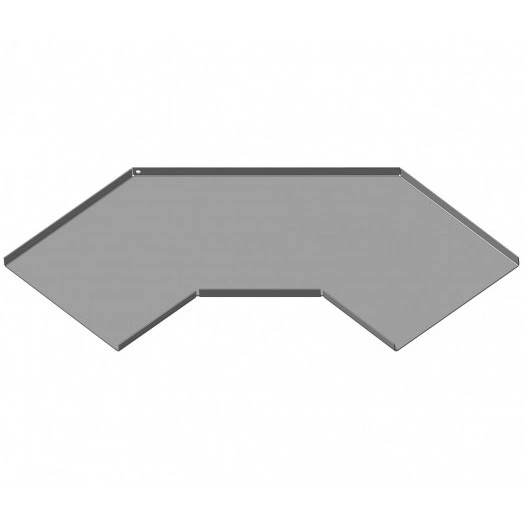 Крышка секции угловой КНЛ-У60 УХЛ1, оцинкованный лист(толщина покрытия 10 -18 мкм) S1,5