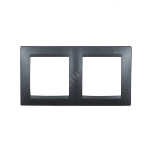 Simon15 Рамка на 2 поста графит