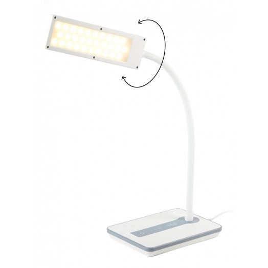 NLED-446-9W-W настольный светиьник белый ЭРА