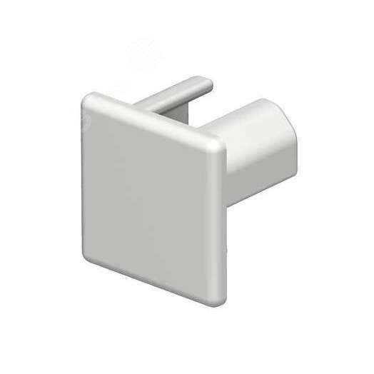 Заглушка кабельного канала торцевая WDK 15x15 мм (ПВХ, светло-серый)