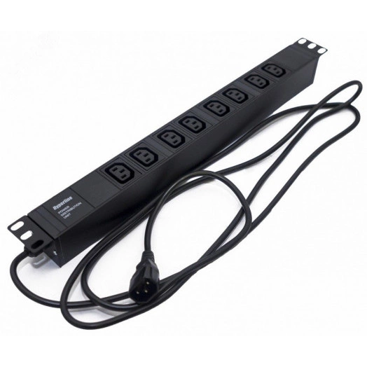 Блок розеток SHE19-8IEC-2.5IEC для 19д шкафов горизонтальный 8хIEC 320 C1310A