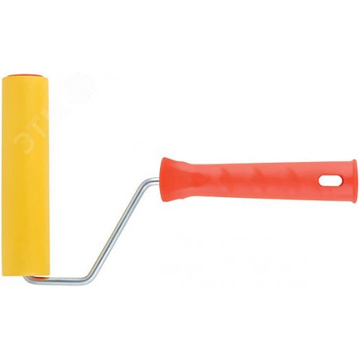 Валик прижимной резиновый, для обоев, желтый 150 мм