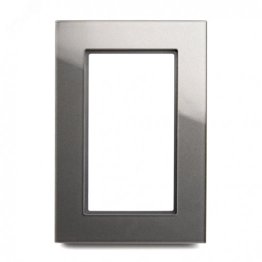 Рамка  2-местная (без перемычки), серия Катрин, графит