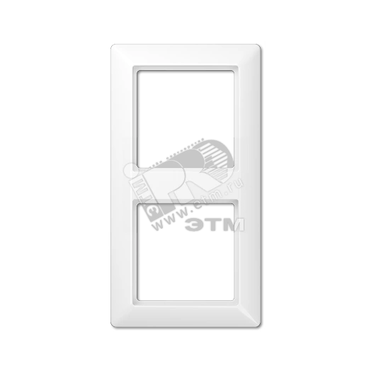 Рамка 2-я для горизонтальной/вертикальной установки  Серия- AS550  Материал- дуропласт  Цвет- белый