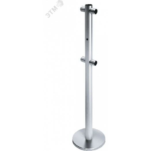 Стойка ограждения передвижная i-образная с отверстием под фиксатор, 4 муфты передвижная