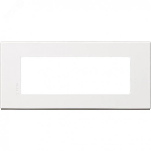 Рамка AXOLUTE Air, итальянская модульность, 6 модулей, матовый белый