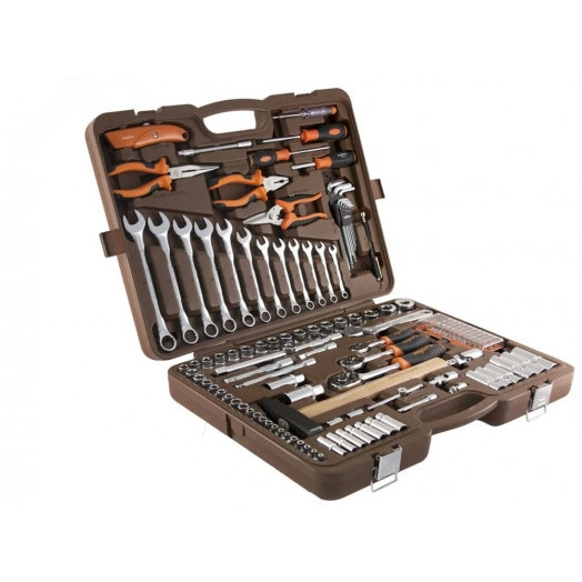 Набор инструмента универсальный 1/4'', 3/8'' и 1/2''DR, 131 предмет (юбилейная серия)