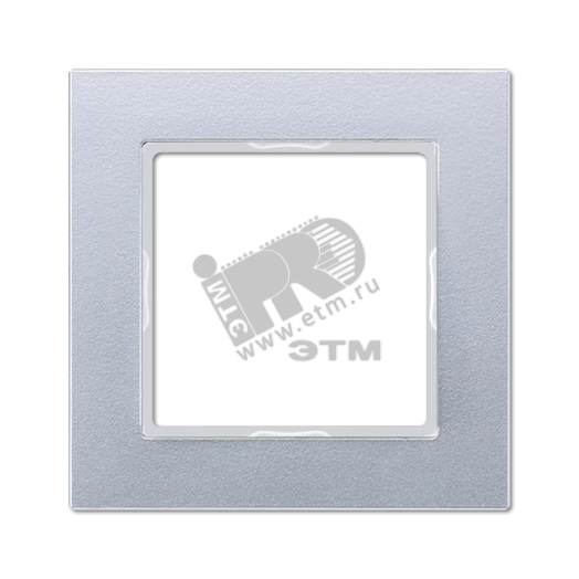 Рамка 1-я для горизонтальной/вертикальной установки  Серия- ACreation  Материал- дуропласт  Цвет- алюминий