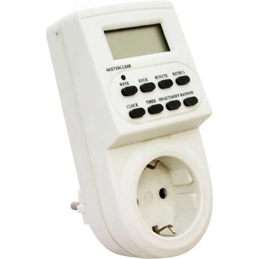 Розетка с таймером (недельная) электронная IP20 16А 3500W ТМ22