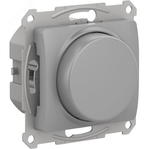 GLOSSA СВЕТОРЕГУЛЯТОР (диммер) поворотно-нажимной, 315Вт, механизм, АЛЮМИНИЙ