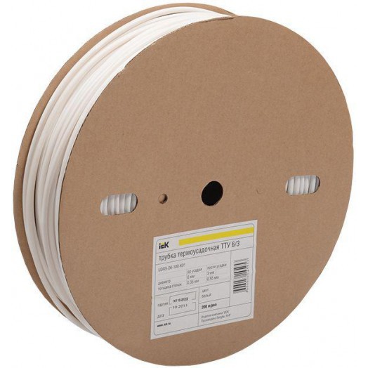 Трубка термоусадочная тонкостен. ТТУ-50/25 черн. (уп.25м) IEK UDRS-D50-25-K02