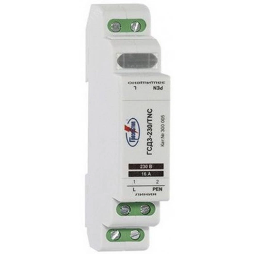 УЗИП ГРОЗОСТОП ГСД3-230/TNC, класс III, In - 7,5 кА (8/20), Imax (8/20) - 15 кА, Up(L/PEN) - < 1,1 кВ