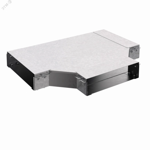 Короб угловой тройниковый горизонтальный  КУТГ.200.200.650.1,5.2