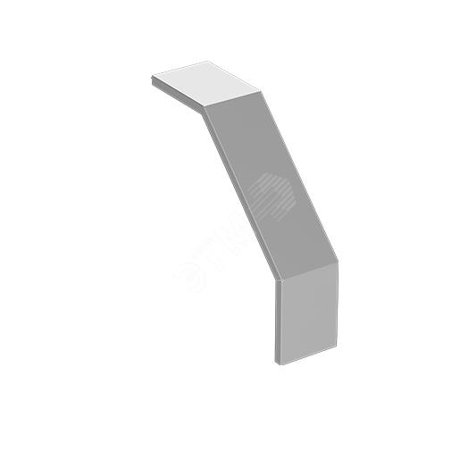 КЛУНоц150-90 S=0,7мм Крышка лотка углового вертикального поворот вниз облегченная оцинкованная