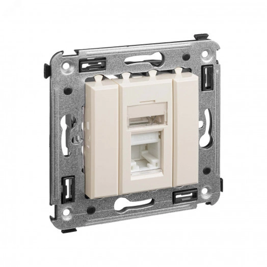 Avanti Розетка RJ-45 в стену 5e одинарная         ''Ванильная дымка ''