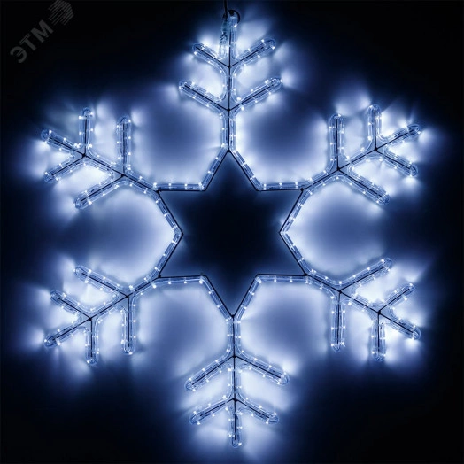 Фигура ARD-SNOWFLAKE-M4-750x750-324LED White (230V, 18W) (Ardecoled, IP65)