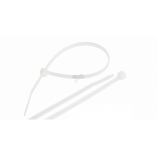 Стяжка нейлоновая неоткрывающаяся, 300х3,5мм, белая, 100шт