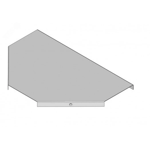 Крышка к тройниковому лотку замковому КЛТЗ 150 УТ1.5  оцинкованный лист(толщина покрытия 10 -18 мкм) S1.5