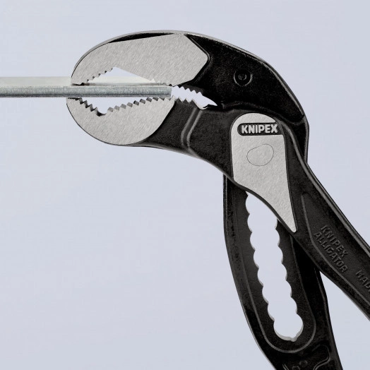 Клещи переставные ALLIGATOR сантехнические 90 мм  (3 1/2) под ключ 95 мм L-400 мм Cr-V серые обл    ивные рукоятки KN-8801400