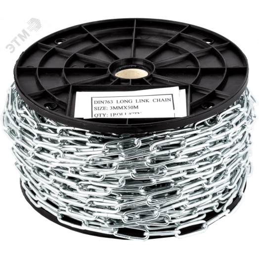 DIN 763 цепь длиннозвенная  6мм