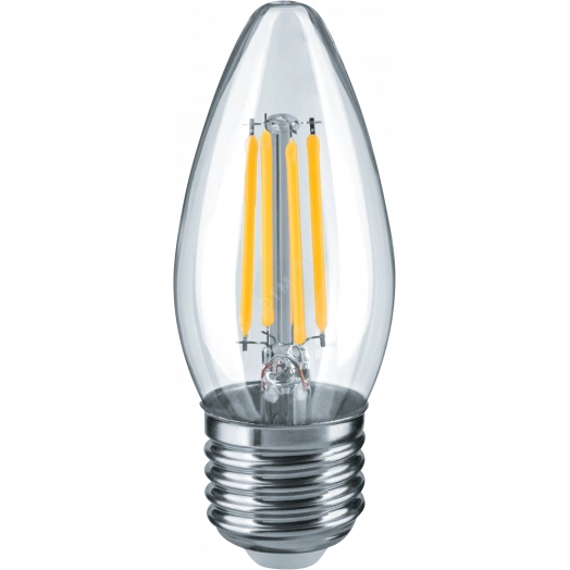 Лампа светодиодная Led 18вт                       E27,белый,элипс,FILAMENT Navigator