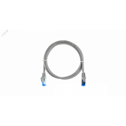 Патч-корд S/FTP 4 пары Cat 6 2хRJ45/8P8C T568B 7х0150мм LSZH светло-серый 03м