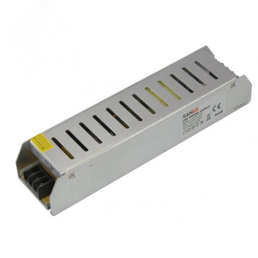 Источник питания компактный 12 V 120 W с разъемами под винт, без влагозащиты (IP23)