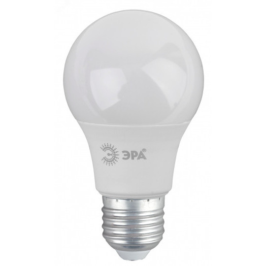 Лампа светодиодная ECO LED A60-6W-827-E27  (диод, груша, 6Вт, тепл, E27), (10/100/1200) ЭРА
