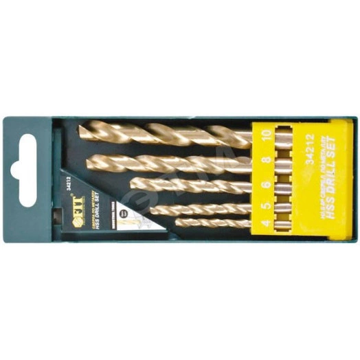 Набор сверл HSS по металлу, титановое покрытие, 13 шт (1.5-2-2.5-3-3.2-3.5-4-4.5-4.8-5-5.5-6-6.5 мм)