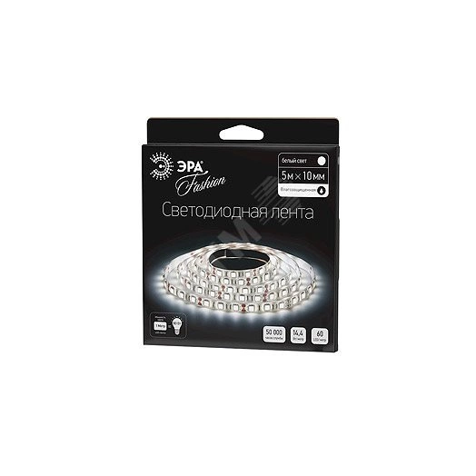Светодиодная лента LS5050-14,4-60-12-6500K-IP65-1 year-5m 12В ЭРА