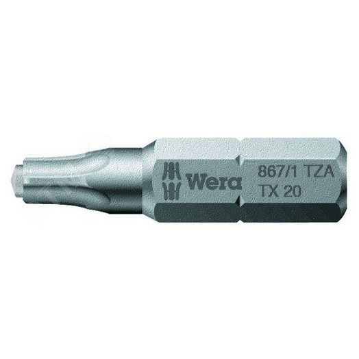 Бита 867/1 ZA SPAX T-STAR plus (TORX с цапфой) вязкая твердость хвостовик 1/4 C 6.3 TX 15 x 25 мм