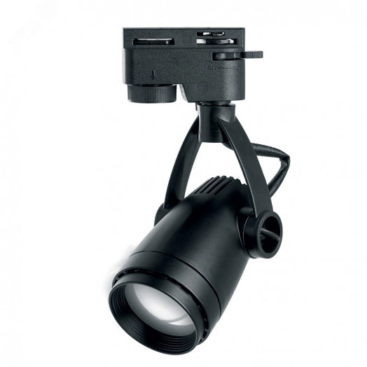 Светильник трековый на шинопровод ДПО GU10 без лампы черный