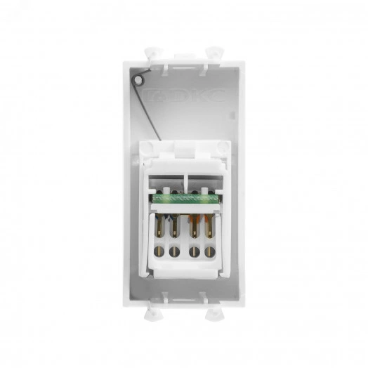 Компьютерная розетка ''Белое облако'' ''Avanti'' RJ-45 модульная, кат. 6А, 1 мод