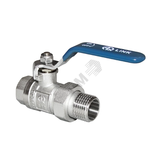 Кран шаровой со сгоном ВН 1 U ручка никелированный