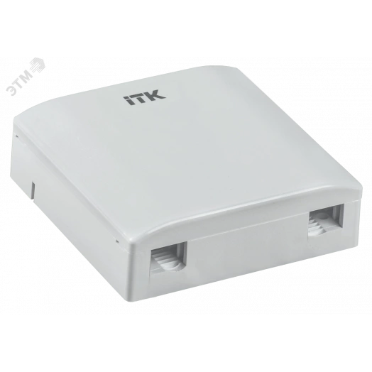 Розетка оптическая настенная 2 порта SC/LC