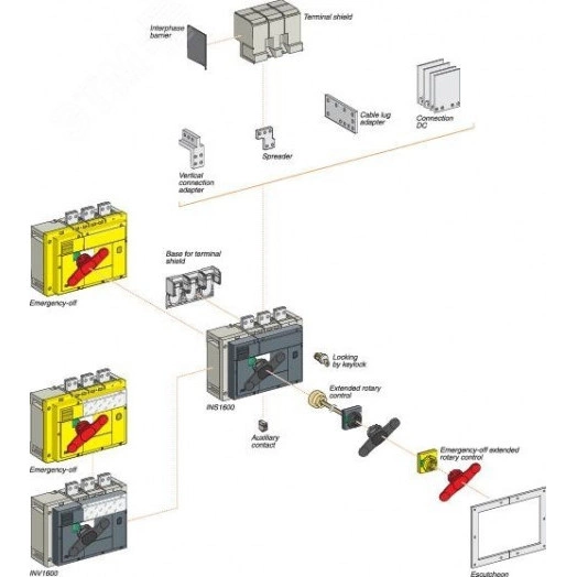 Рукоятка черная для INS/INV800-1600