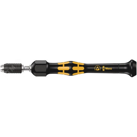 Отвертка динамометрическая антистатическая 0.05-0.11 Нм с быстрозажимным патроном 4 мм Halfmoon/HIOS погрешность ± 10%. 1431 ESD Micro