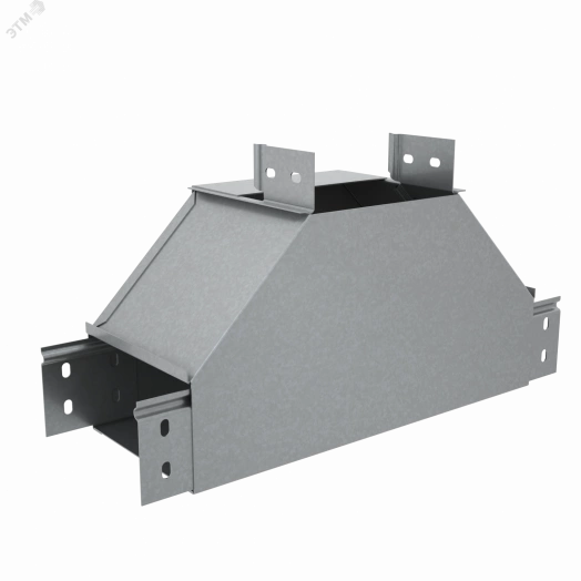 Т-отвод вертикальный 80х500 мм вверх c разворотом трассы на 90 гр. ПЛЮС