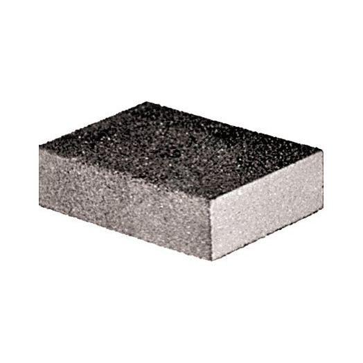 Губка шлифовальная алюминий-оксидная, 100х70х25 мм, средняя жесткость Р 180/ Р 360