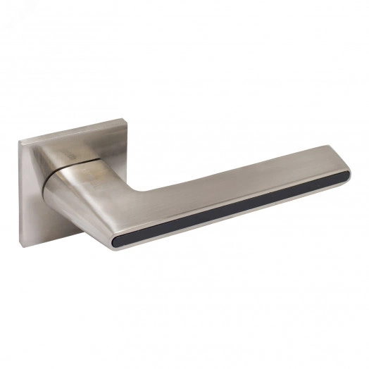 "Комплект ручек АЛЛЮР АРТ ""АДЕЛЬ"" SN/BL (85815) матникель/черный ЗАЩИТПЛЕНКА  "