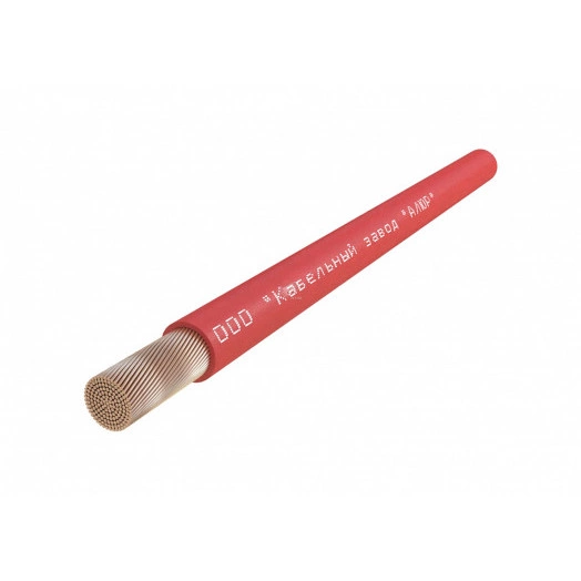 Провод силовой ПуГВ 1х6 красный многопроволочный